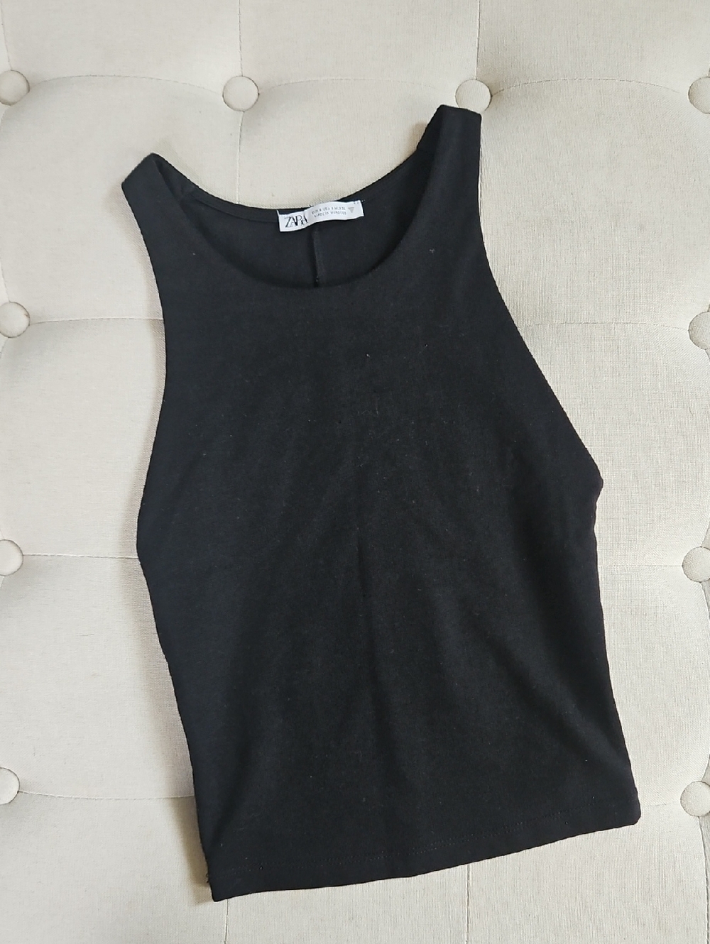 Zara Black Sleeveless Tank Top